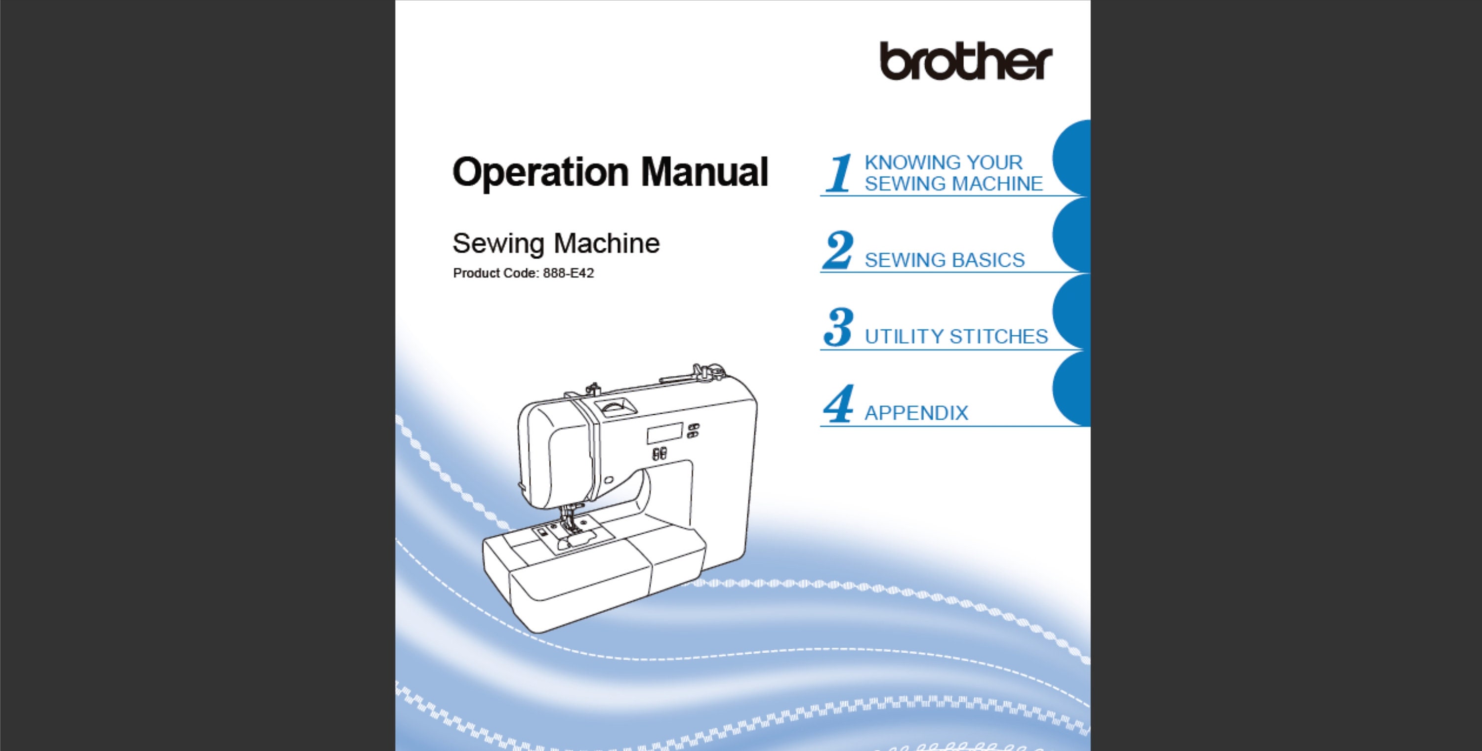 Brother XR3140 XR3240 Sewing Machine Operation Operating Users Guide Owners  Instruction Manual Book Learn How to Sew Use Thread Clean Oil 