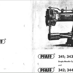 Pfaff 341 owners manual PDF digital download
