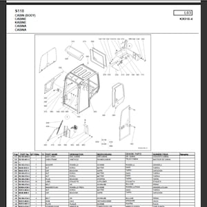 Kubota KX016-4 Bagger Ersatzteilliste Handbuch PDF digitaler Download Bild 3