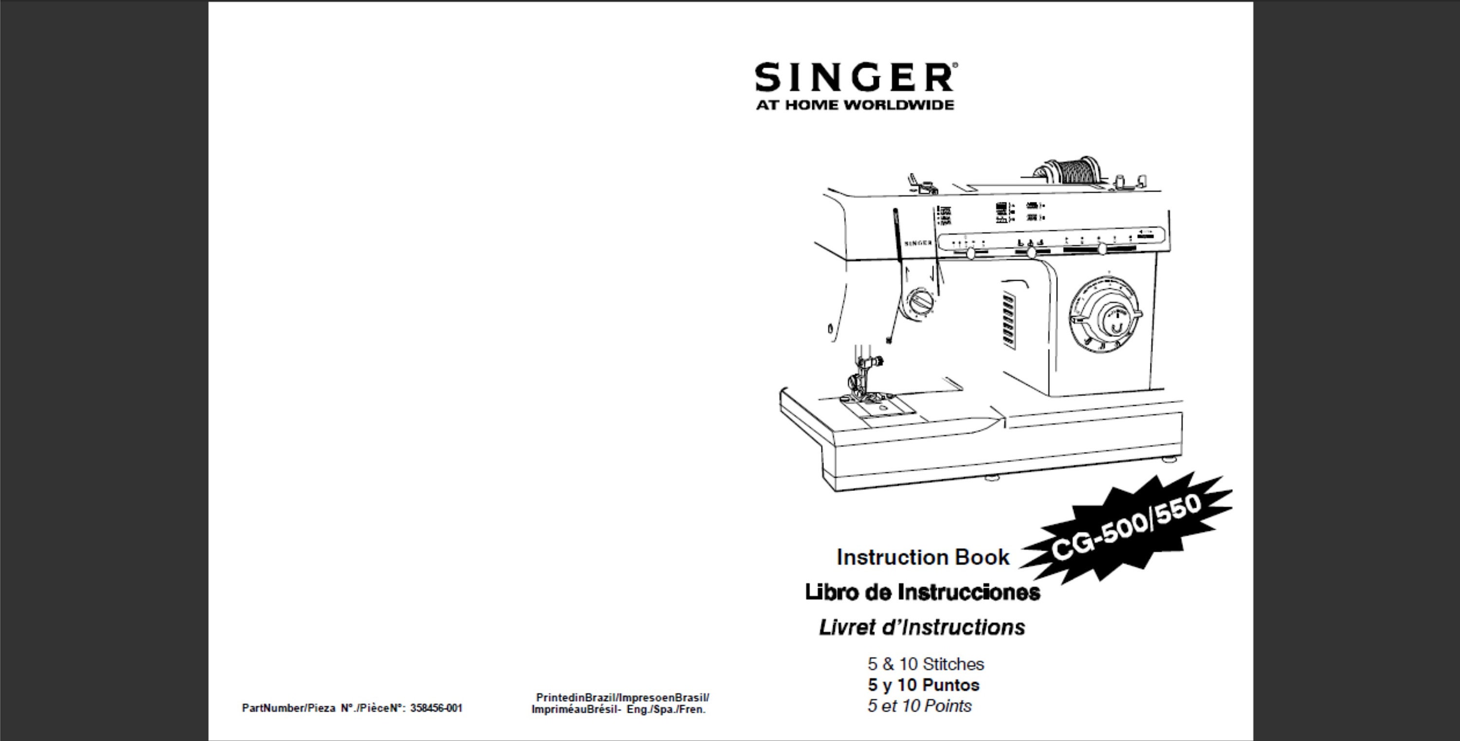 Singer CG-550 Instruction Manual : Sewing Parts Online