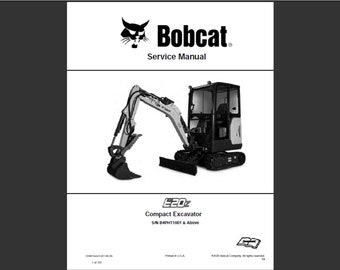 Bobcat E20z Bagger Werkstatt Service Handbuch PDF digitaler Download