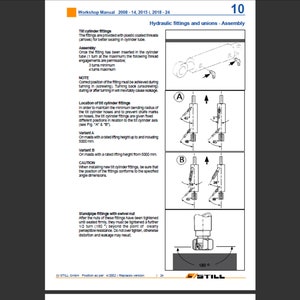 Still Steds R20-15 R20-16 R20-18 R20-20 Elektro-Stapler Werkstatt-Service-Handbuch Pdf digitaler Download Bild 3