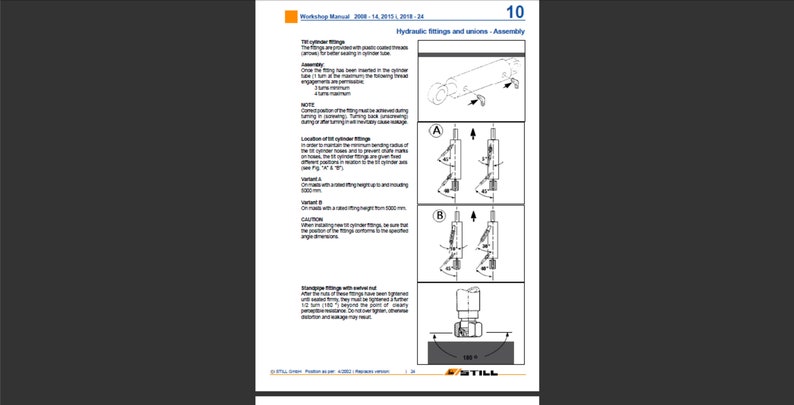 Still Steds R20-15 R20-16 R20-18 R20-20 Elektro-Stapler Werkstatt-Service-Handbuch Pdf digitaler Download Bild 3