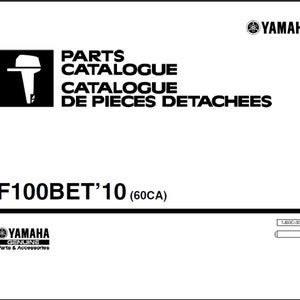 Yamaha 2010 F100BET (60CA) Marine Outboard spare parts list Manual Catalog PDF digital download 27