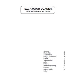 JCB 3CX and 4CX Backhoe Loader SN 290000 – 400000 Workshop Service Manual pdf digital download