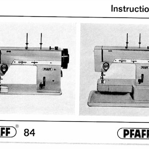 Pfaff 84 and Pfaff 85 owners manual PDF digital download