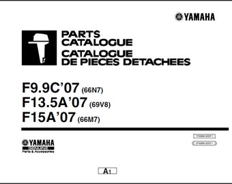 Yahama 2007 F9.9C (66N7), F13.5A (69V8) und F15A (66M7) Marine Outboard Ersatzteilliste Handbuch-Katalog PDF-Digital-Download 9