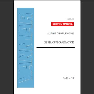 Yanmar D27A & D36A Diesel Außenbordmotor Werkstatt Service Handbuch PDF Digitaler Download