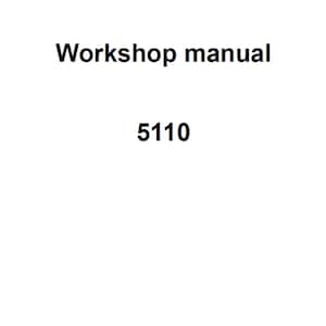 Deutz Fahr 5110 Tractor Workshop Service Manual pdf digital download