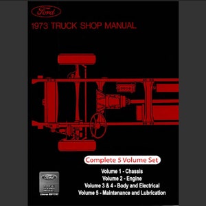 1973 Ford Truck Shop Repair Workshop Service Manual PDF digital download
