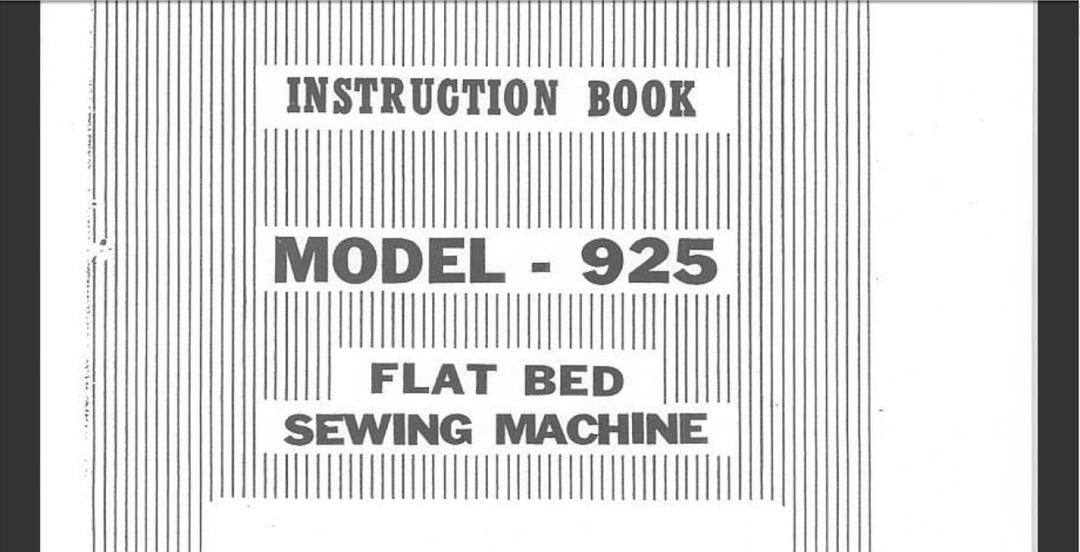 Riccar 925 Owners Manual PDF Digital Download Etsy