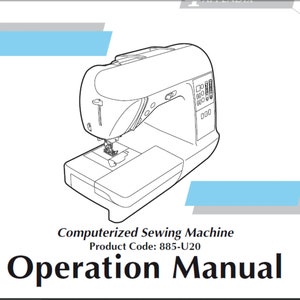 Manuel du propriétaire Brother 885-U20 Téléchargement numérique PDF