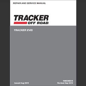 2020 Tracker off Road Evis 72v electric powered vehicle Repair workshop service manual pdf Digital Download