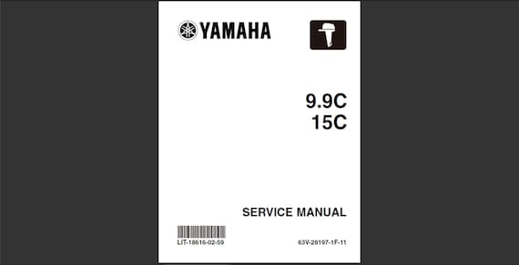 Yamaha 9.9C and Yamaha 15C Outboard Service Manual PDF Digital