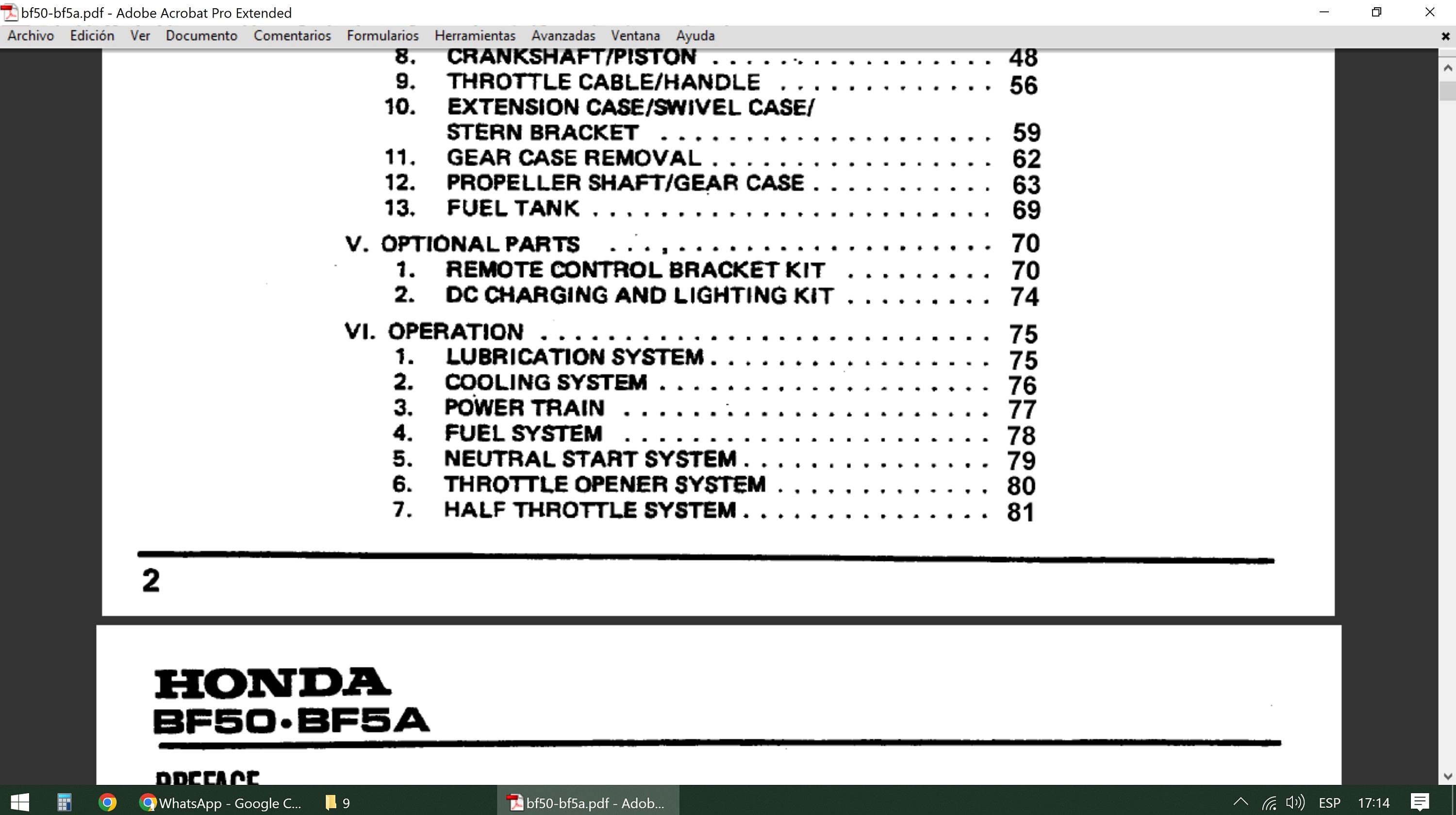 Honda BF50 and Honda BF5A Service Manual PDF Digital Download