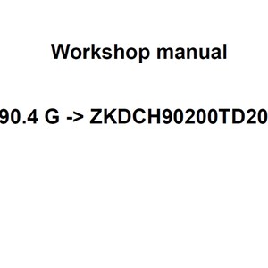 Deutz Fahr 5090.4 G ZKDCH90200TD20001 Tractor Workshop Service Manual pdf digital download