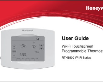 Honeywell RTH8500 Series Programmable Thermostat Owners manual PDF digital  download