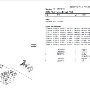 Deutz Fahr Agrotron 165.7 Profiline 8215 1001 Spare Parts Manual Catalog pdf digital download