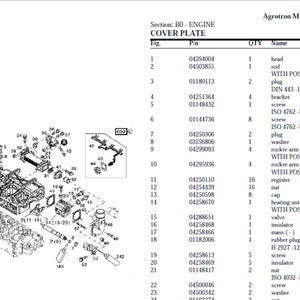 Deutz Fahr Agrotron M 410 Spare Parts Manual Catalog pdf digital download
