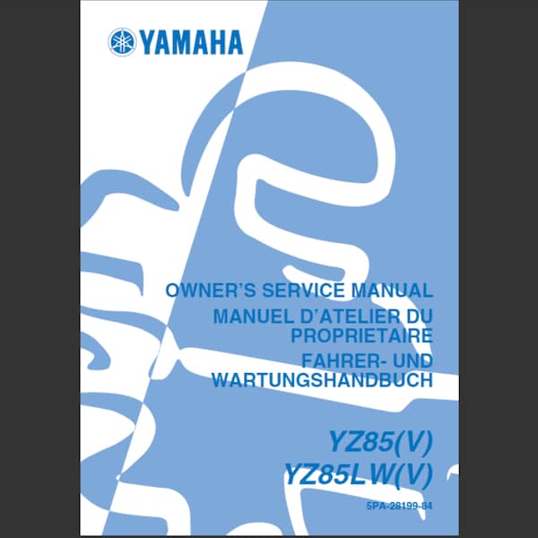 YAMAHA YZ85 SERVICE MANUAL PDF visual data 8