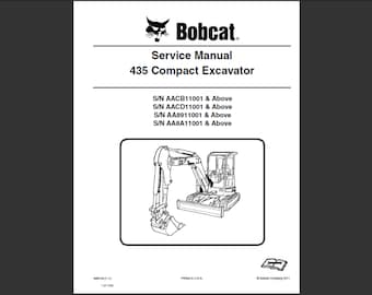 Bobcat 435 Bagger Werkstatt Service Handbuch PDF digitaler Download 1
