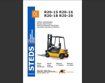 Still Steds R20-15 R20-16 R20-18 R20-20 Elektro-Stapler Werkstatt-Service-Handbuch Pdf digitaler Download