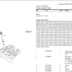Deutz Fahr Agrotron TTV 1160 8062 Spare Parts Manual Catalog pdf digital download 1