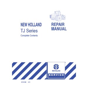 New Holland TJ Series Tractor Publication Number 87542227 Workshop Service Manual PDF