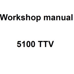 Deutz Fahr 5100 TTV Tractor Workshop Service Manual pdf digital download
