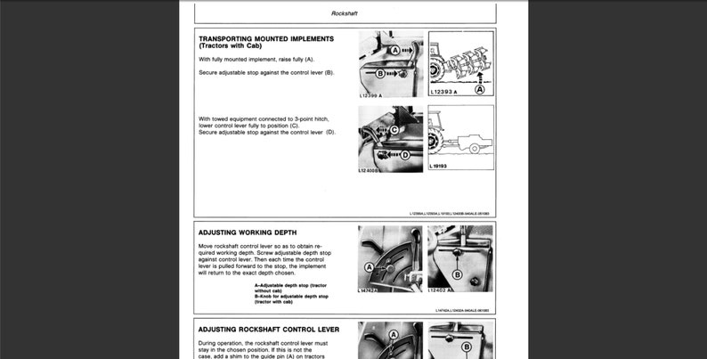 John Deere 940, 1040 und 1140 Traktoren Bedienungsanleitung PDF digitaler Download Bild 8