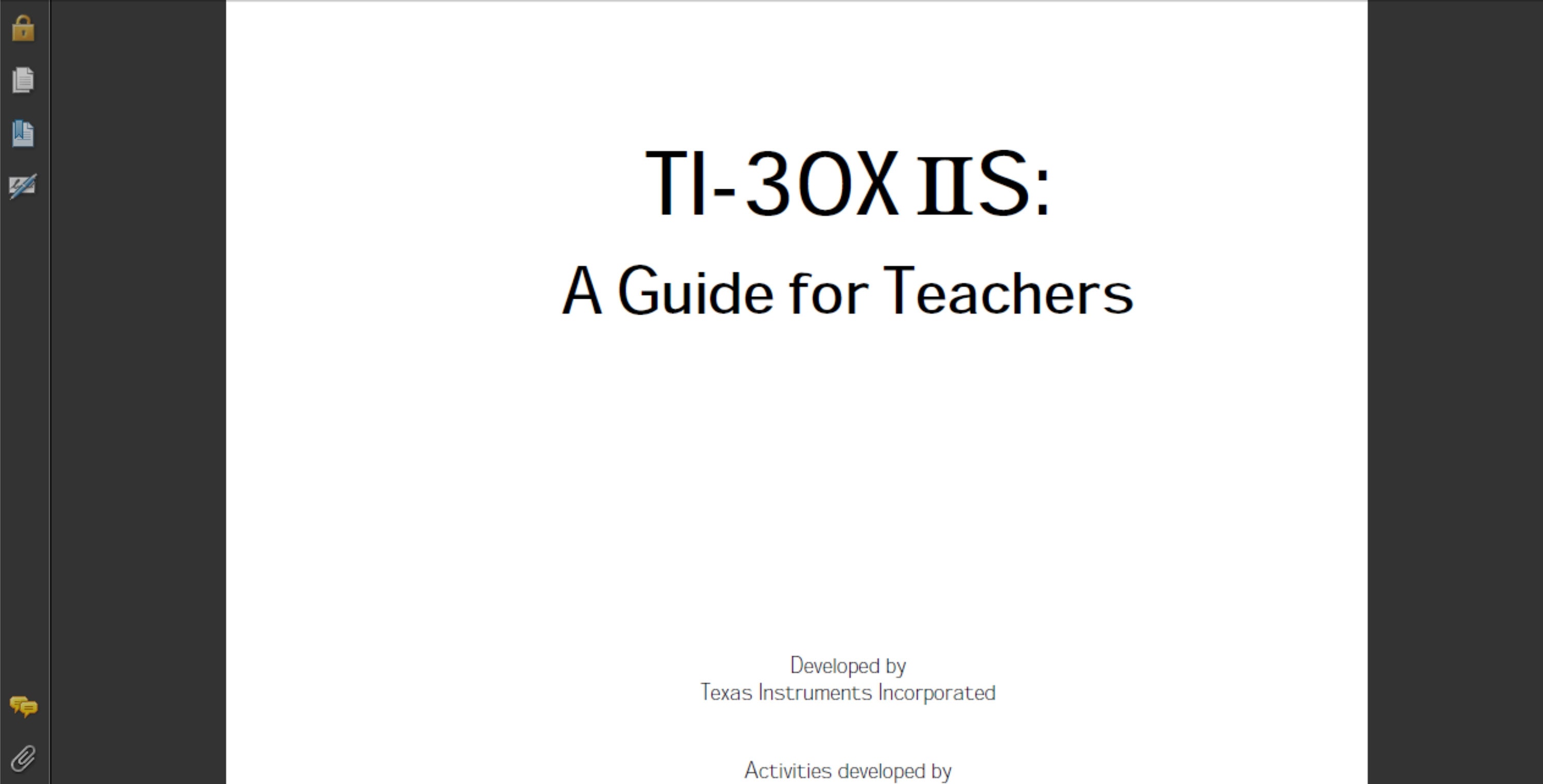 Texas Instruments TI-30X IIS TI 30X PdF digitaler Download