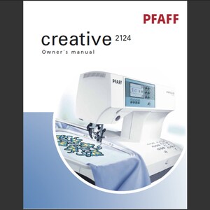 Pfaff Creative 2124 owners manual PDF digital download