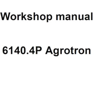 Deutz Fahr 6140.4P Agrotron Tractor Workshop Service Manual pdf digital download