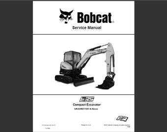 Bobcat E35 Bagger Werkstatt-Servicehandbuch PDF digitaler Download 3