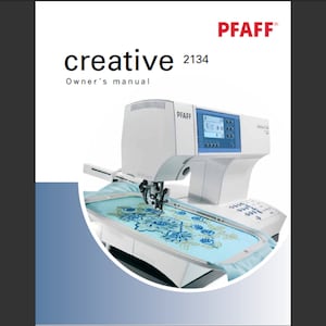 Pfaff Creative 2134 owners manual PDF digital download