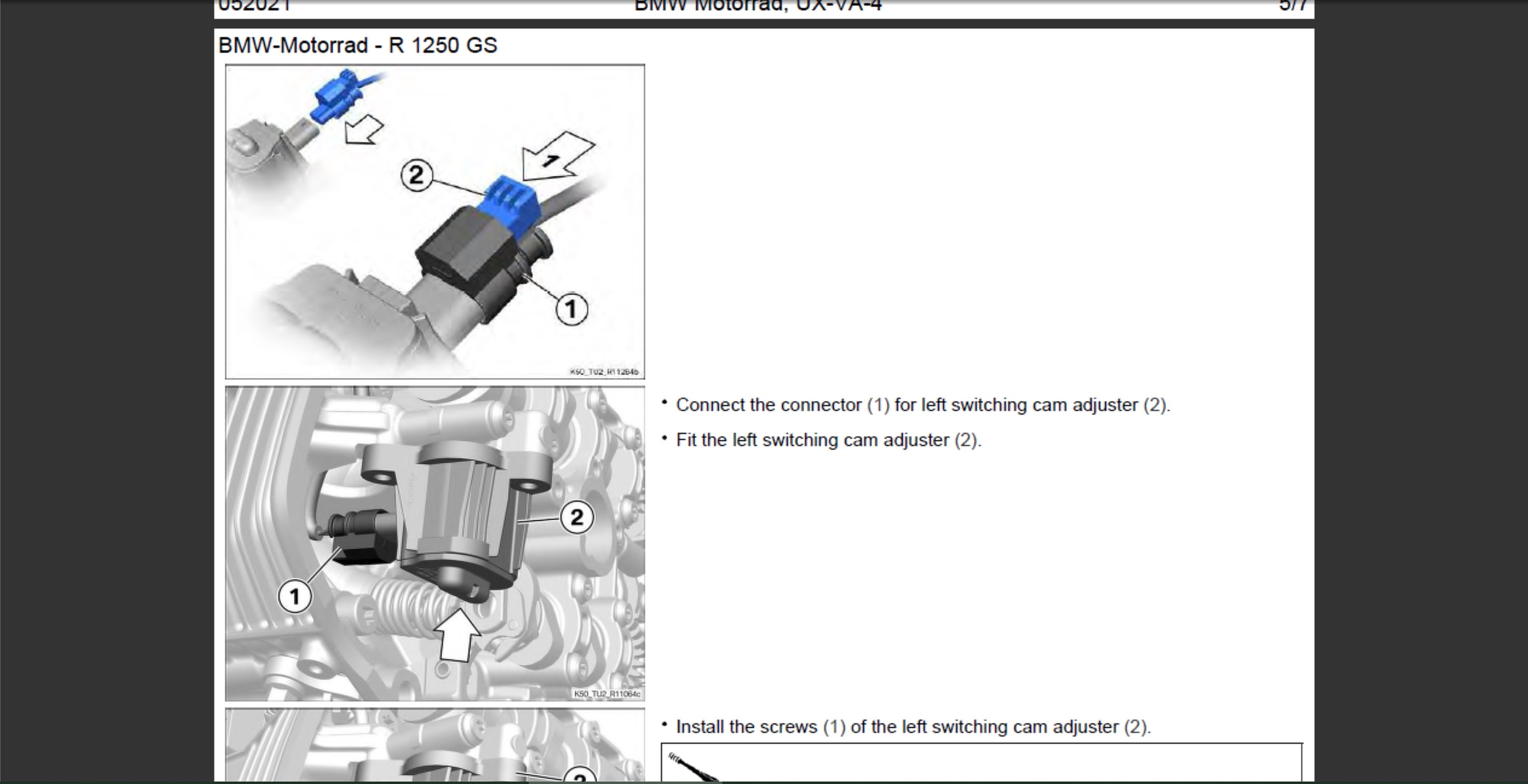 BMW R 1250 GS K50 12 Service Manual PDF Digital Download Etsy