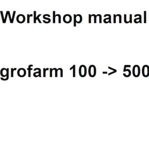 Deutz Fahr Agrofarm 100 5001 Tractor Workshop Service Manual pdf digital download