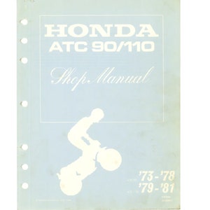 1973 1978 Honda ATC 90 and  1979 1980 1981 Honda ATC 110 Repair Workshop Service Manual PDF digital download