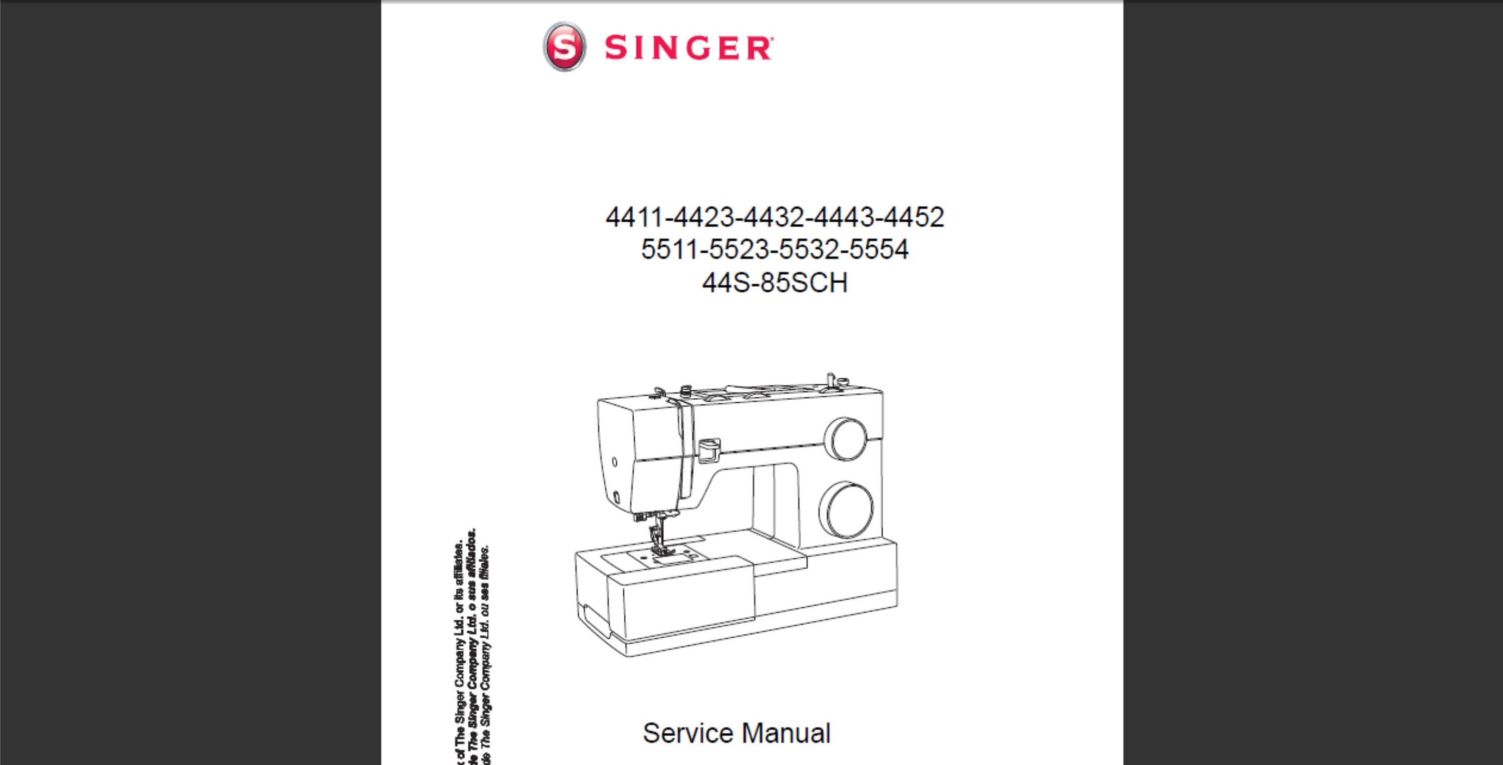 Singer 4432 Sewing Machine-Complete Owners Instruction Operation