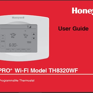 Honeywell Vision PRO TH8320 Wi-Fi Touchscreen Programmable Thermostat Owners manual PDF digital download