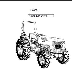 Liste des pièces de rechange du tracteur Kubota L4400H en téléchargement numérique