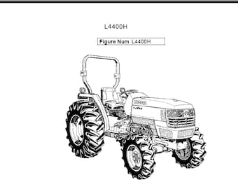 Kubota L4400H Traktor Ersatzteilliste pdf digitaler Download