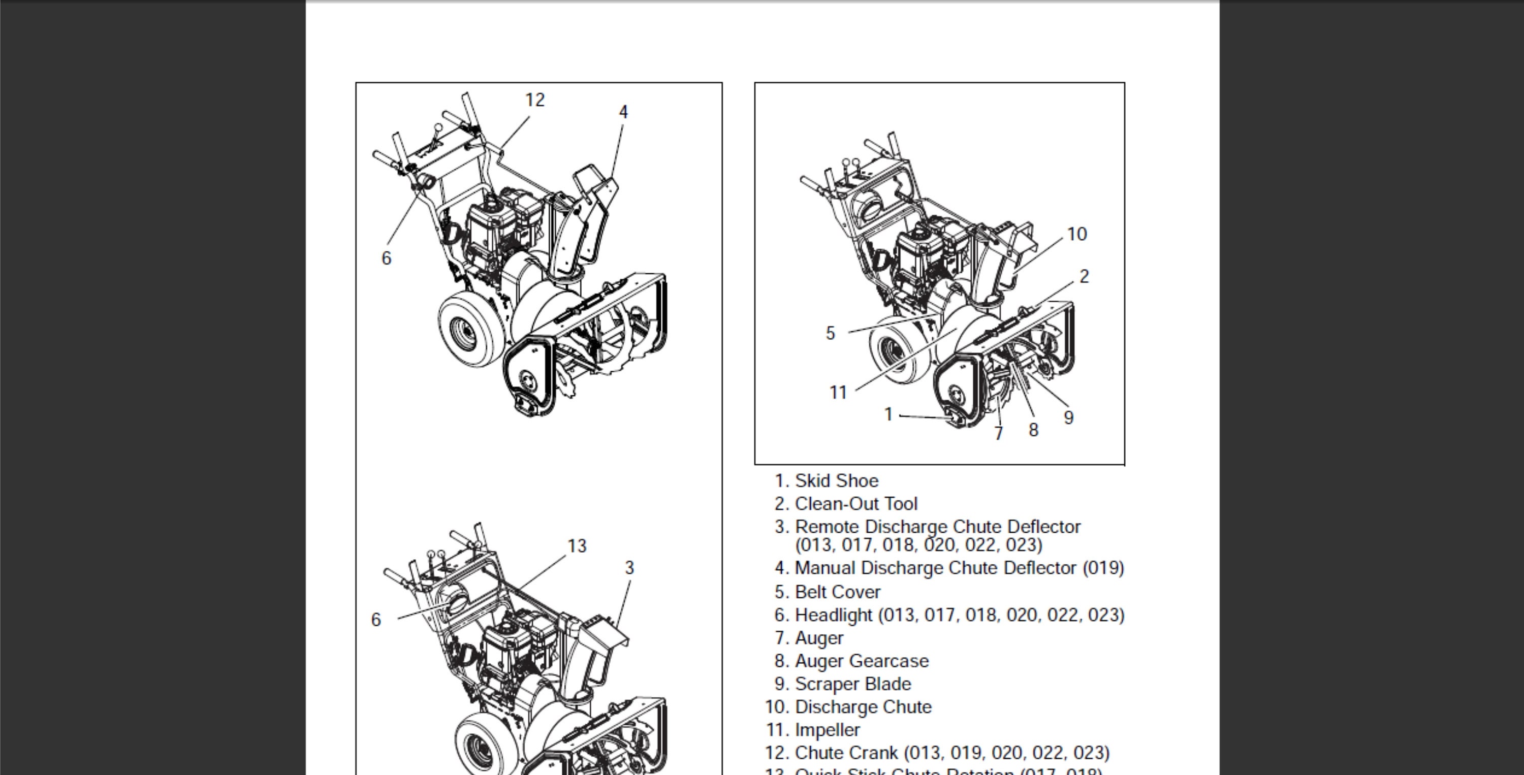 Ariens 921 Series Snowblower Snow Thrower Owners Manual Pdf Digital