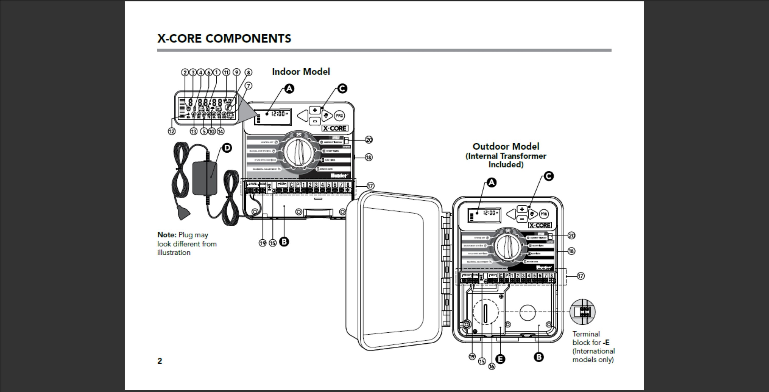 Hunter Xcore Owners Manual and Programming Instructions PDF Digital