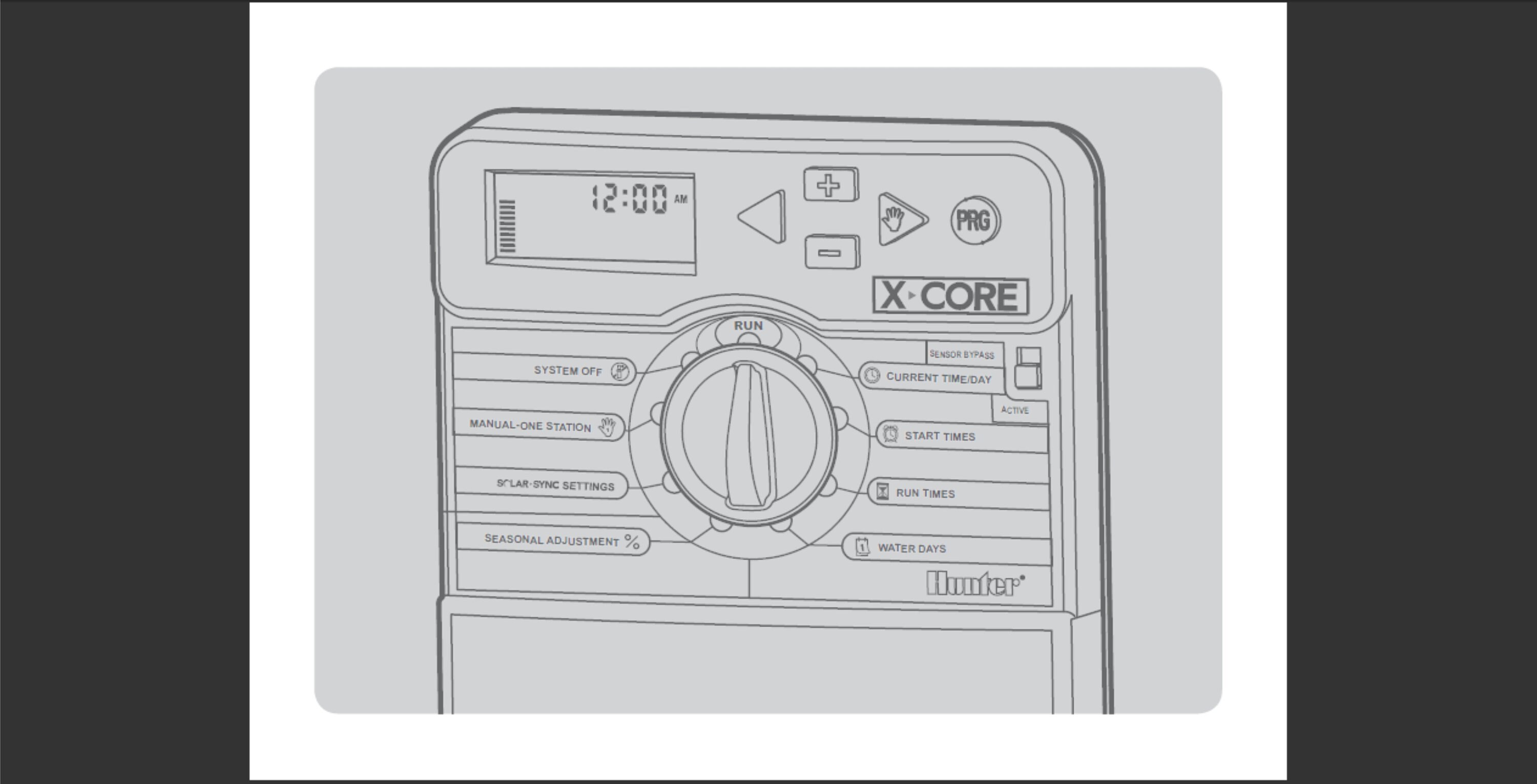 Hunter Xcore Owners Manual and Programming Instructions PDF Digital