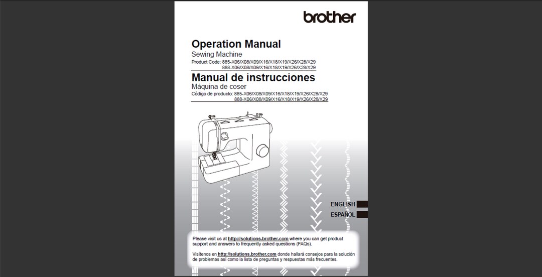 Brother XR3774 Owners Manual PDF Digital Download Etsy