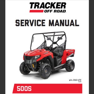 2020 Tracker off Road 500S Repair workshop service manual pdf Digital Download