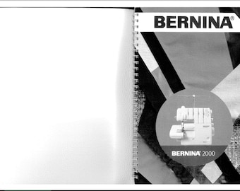Bernina 2000 owners manual PDF digital download