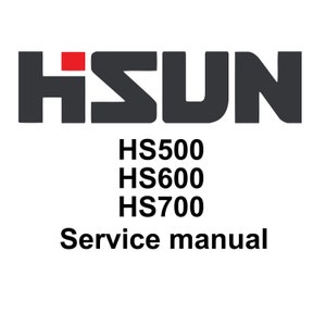 Hisun HS500 HS600 and HS700  UTV Workshop Service Manual PDF digital download