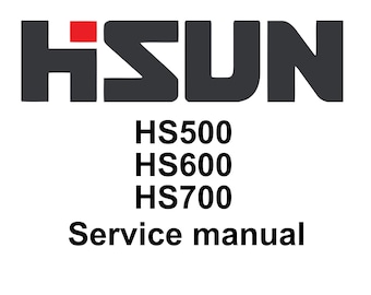 Hisun HS500 HS600 and HS700  UTV Workshop Service Manual PDF digital download